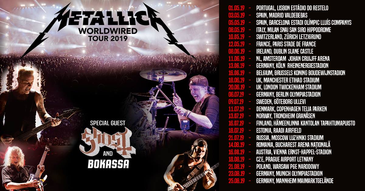 Metallica w ramach trasy „WorldWired Tour” wystąpi w Polsce NEWSY