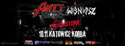 koncert AntyRefleks + wiśniosz + Trackstone w katowickiej Korbie!